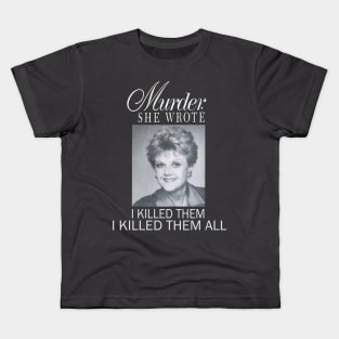 Murder Vintage I killed Them All Kids T-Shirt